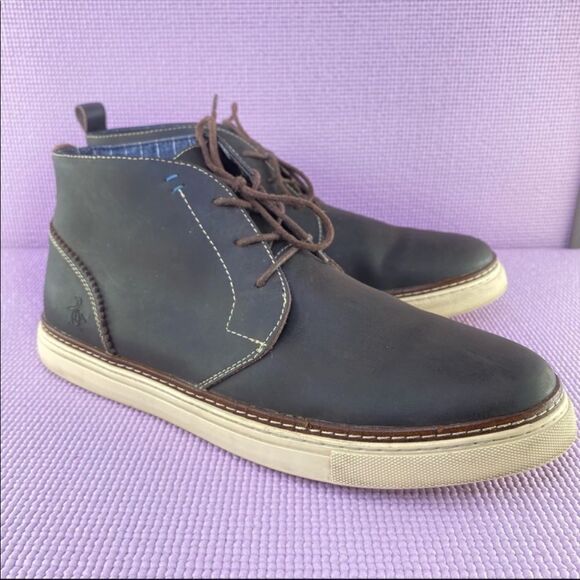 Original Penguin Leather Lace Up Chukka Boot Brown 12 - Picture 1 of 11
